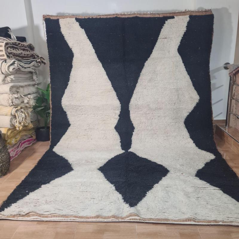 White Sanjam Marokkaans handgemaakt tapijt